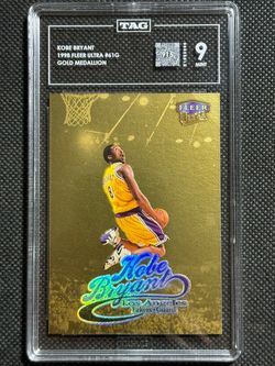 1998-99 FLEER ULTRA GOLD MEDALLION #61G KOBE BRYANT TAG 9 MINT LAKERS HOF