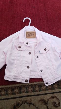 Girls levis pink jean jacket