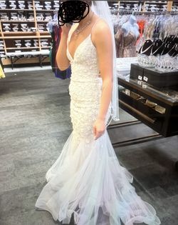 Amelia Couture Wedding Dress  With Matching Vale