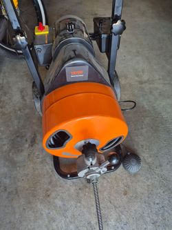 Drain snake cleaner 75ft Long with auto feeder