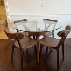 Dining table and chairs