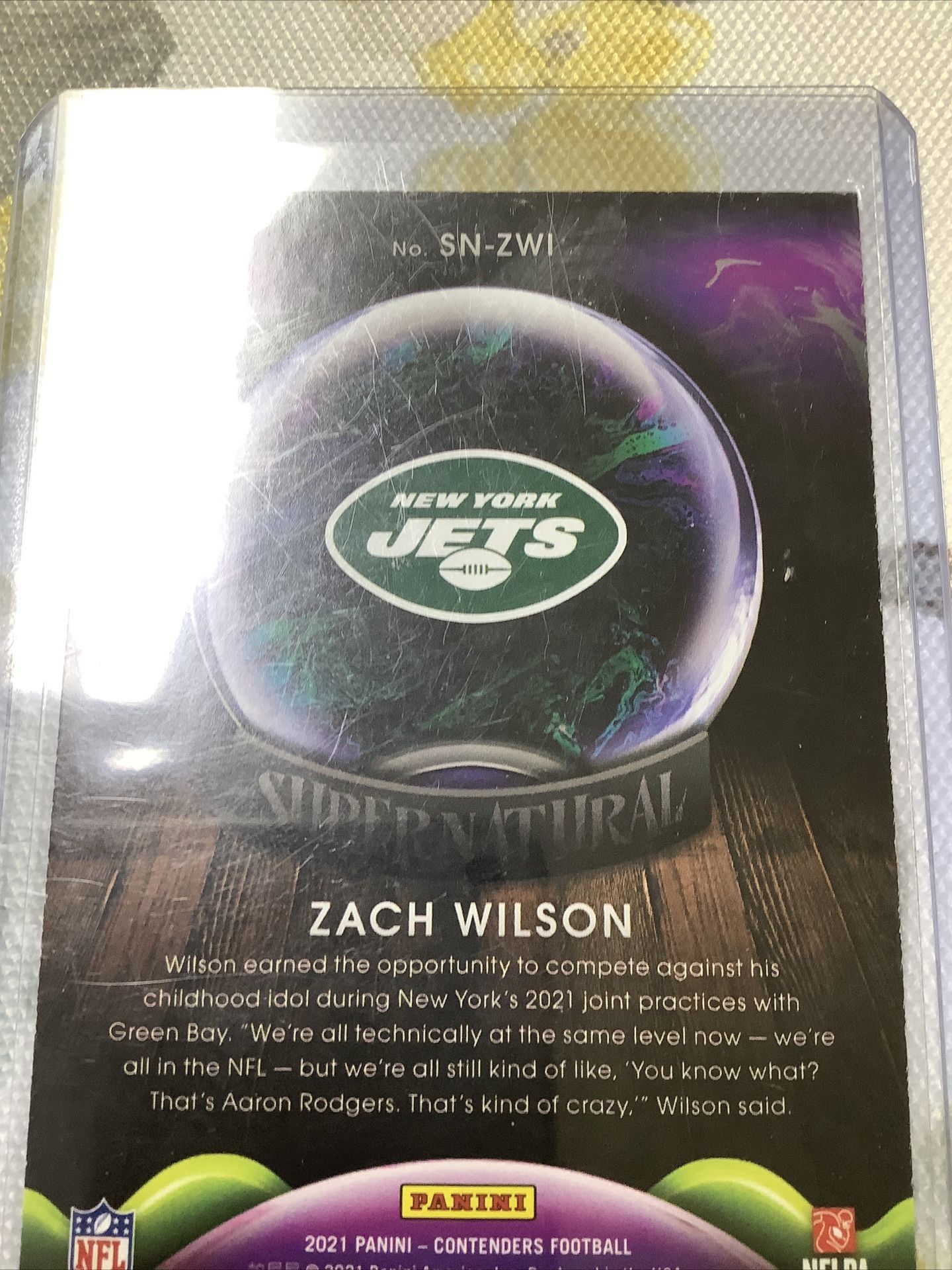 Zack Wilson Football Cards