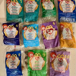 NEW SEALED McDonald’s Happy Meal Toys 11 piece Variety of themes and years