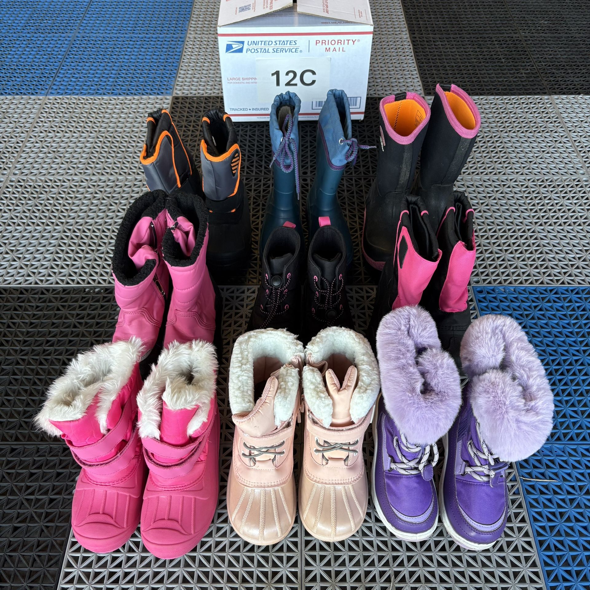 Toddler Kids 12C Snow Boots Girls Boys Waterproof Insulated Warm Winter Sports