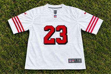 San Francisco 49 Niners CMC 23 White jersey (Fully stitched )