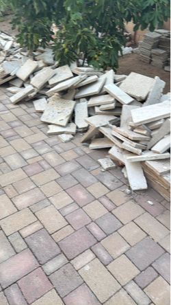 Free travertine used and have some wear