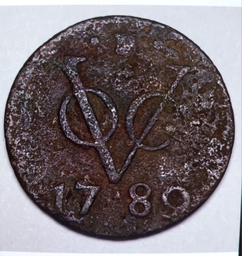 RARE ORIGINAL 1789s. Dutch Colonial Modern: New York Bronze Penny Weight: 3.8 grams. 23mm.