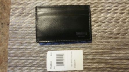 Brand New Never Used Coach Money Clip Case Leather