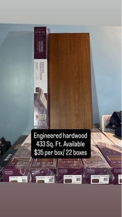 Engineered Hardwood Flooring 433 Sq Ft – Home Decorators Hayes Mill Oak – Piso de Madera