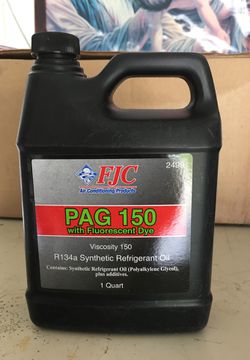 PAG 150 WITH FLUORESCENT DRY R 134a Synthetic Refrigerant Oil 1 Quart , new sealed