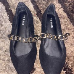 Torrid Black Flats Size 7
