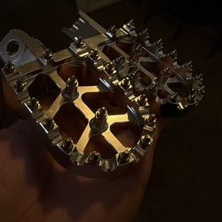 surron lbx chrome pegs