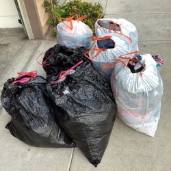 8 Bags Clothes Men Women Boys Baby Mix Size Jeans Jacket Pants Shorts Tishert All For $99 