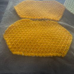 New Handmade Reversible Yarn Placemats Set Of 4 