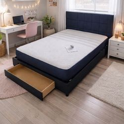 Bed frame black full size new