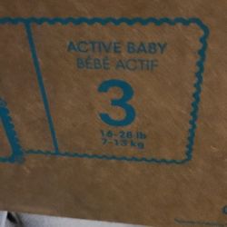 🩷💙NEW XL BOX OF PAMPERS SWADDLERS SIZE (3 )💙🩷