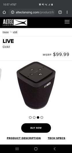 Altec Lansing Live smart speaker