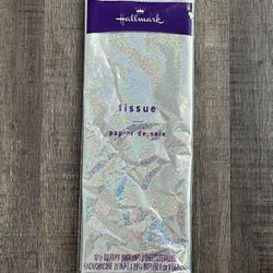New Pack of Hallmark Silver Sparkly Wrapping Tissue