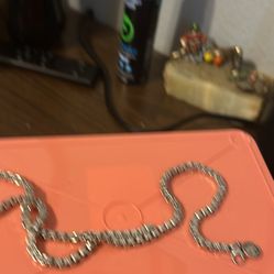  Eddy Jewelry 21 Inch Silver Necklace Too Small Form Me It Real Silver  OBO Need Cash 