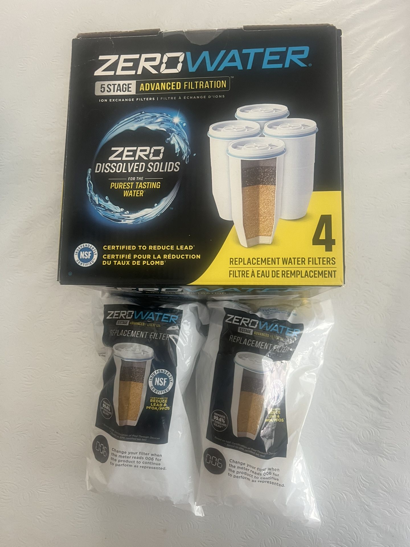 Zero Water Filters Brand New Six Total