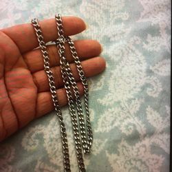 Mens Fashion Stainless Steel Chain Necklace 24 In 
