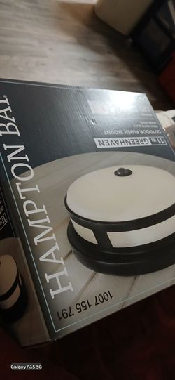 Shop Hampton Bay
11 in. Round Black Exterior Outdoor Motion Sensing LED Ceiling Light 5 Color Temperature Options Wet Rated 830 Lumens
