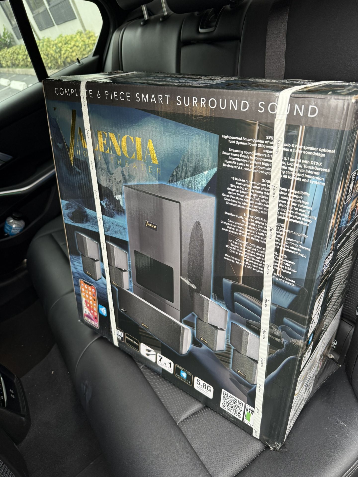 COMPLETE 6 PIECE SMART SURROUND SOUND SYSTEM (OPEN TO TRADES) 