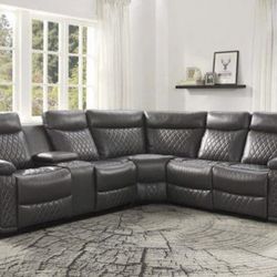 Leather Reclining Sectionals 