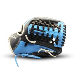 12″ Double Welting Modified Trapeze Web Black-Blue Glove
