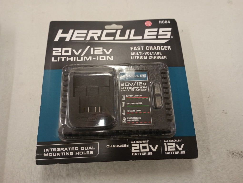 Hercules 20/12 Volt Single Charger