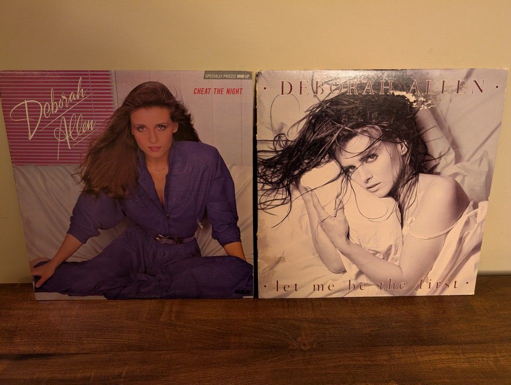 Vintage Deborah Allen 1980s Vinyl Record Albums