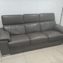 Grey Reclinable Couch 