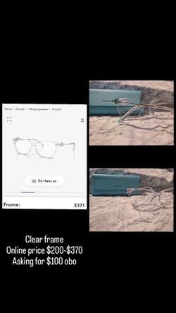 Tiffany &Co. Clear Frame