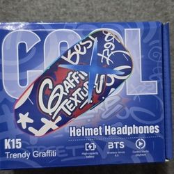 🔥 K15 "TRENDY GRAFFITI" BLUETOOTH HELMET HEADPHONES 🔥