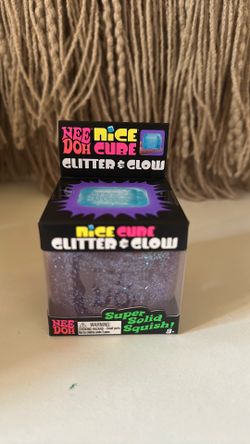 Purple NeeDoh Glitter and Glow Cube