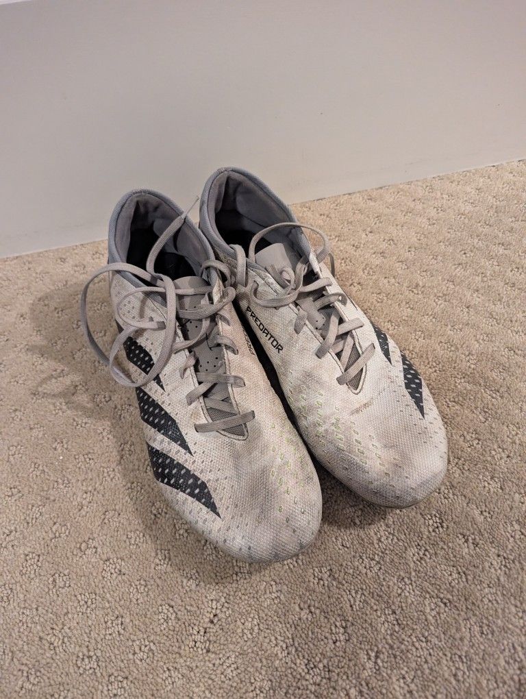 Adidas Predator Accuracy.3 L FG Soccer Cleats Men's 9.5 White Green GZ0014