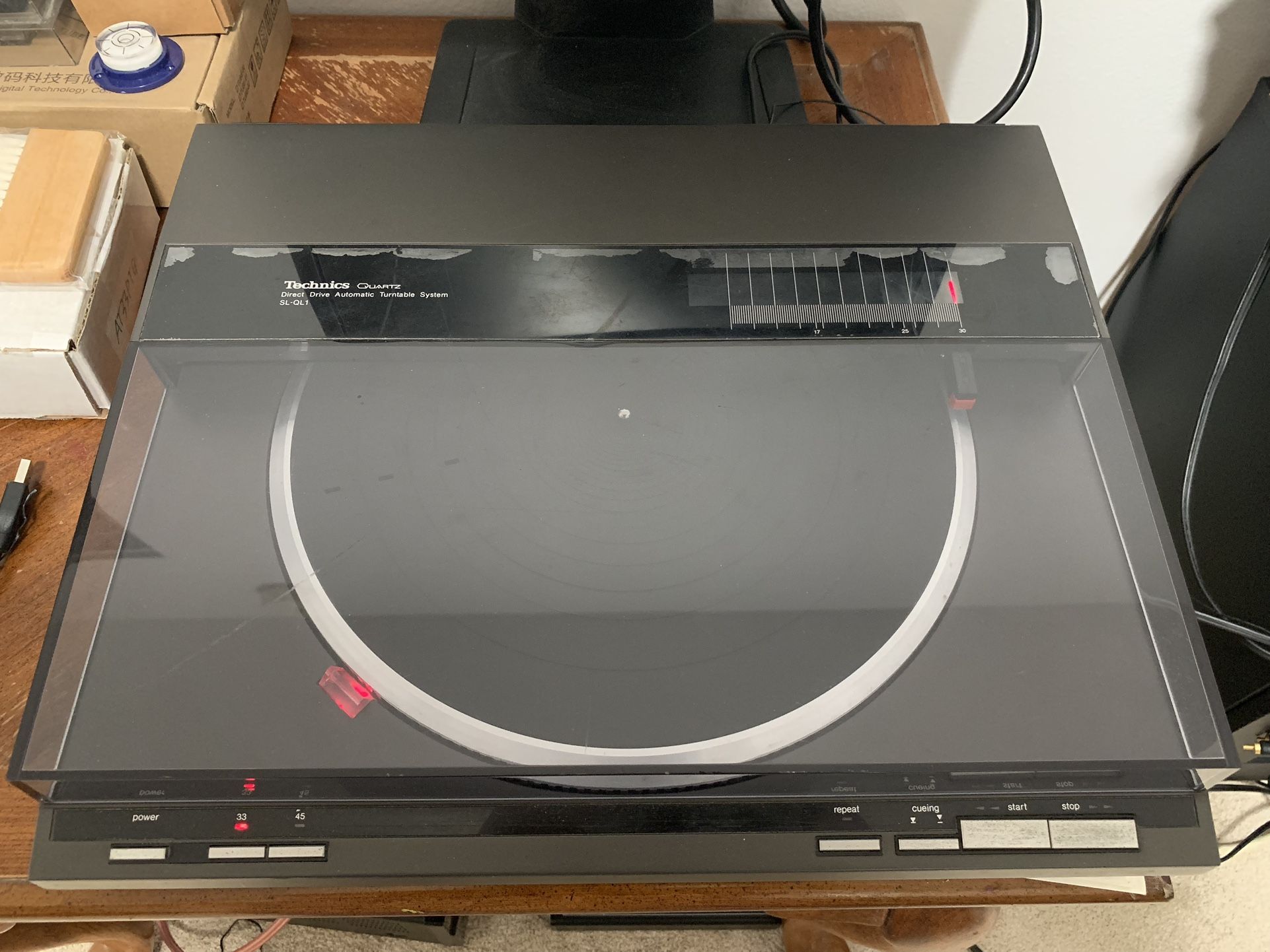 Technics SL-QL1 Quartz Linear Tracking Turntable + NOS Shure 800E Cartridge