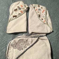 Baby Hooded Bath Towel Bundle