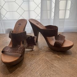 Size 7.5 Heels From Mexico With Handmade Leather Women’s Shoes