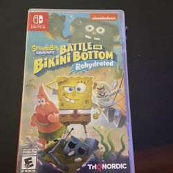 Nintendo Switch Sponge Bob Battle For Bikini Bottom