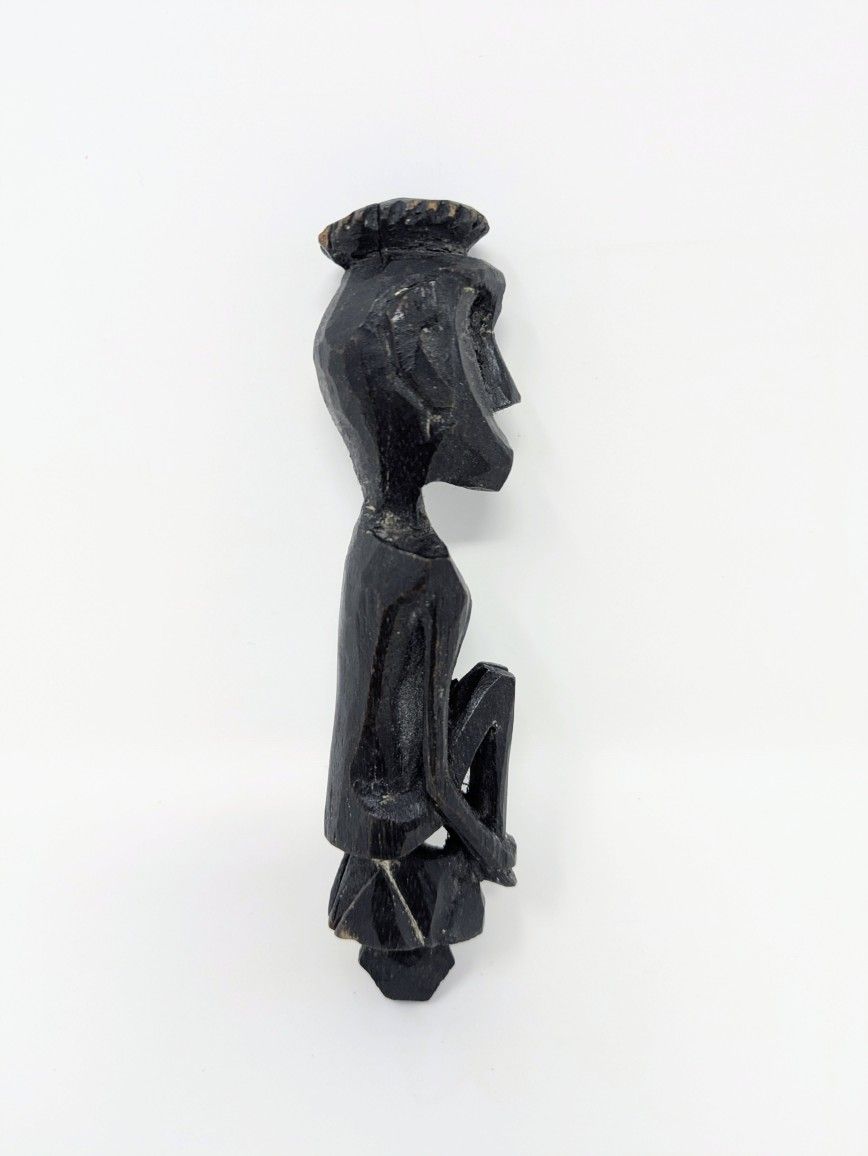 Hand-Carved Wood Dayak Tribe Pendant Charm