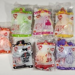 Ty Beanie McDonald’s Set Of 7 2006 Beanies Collectible New In Packaging