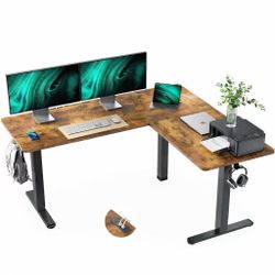 ❤️‍🔥 63×55 in Electric Corner L-Shaped Standing Desk $130