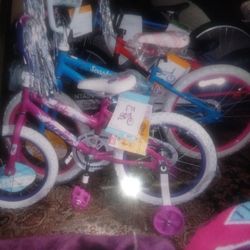 Brand New Bikes With Tags Girls And Boys