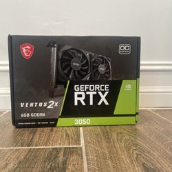 MSI GeForce RTX 3050 Ventus 2X - BOX ONLY