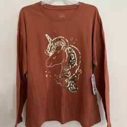 Girls Large Unicorn Shirt