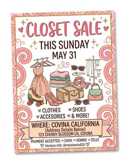 CLOSET SALE