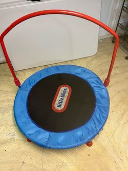 Little Tikes Kids Mini Trampoline with Handle Bar