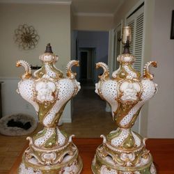 Vintage Italian Rococo Lamps
