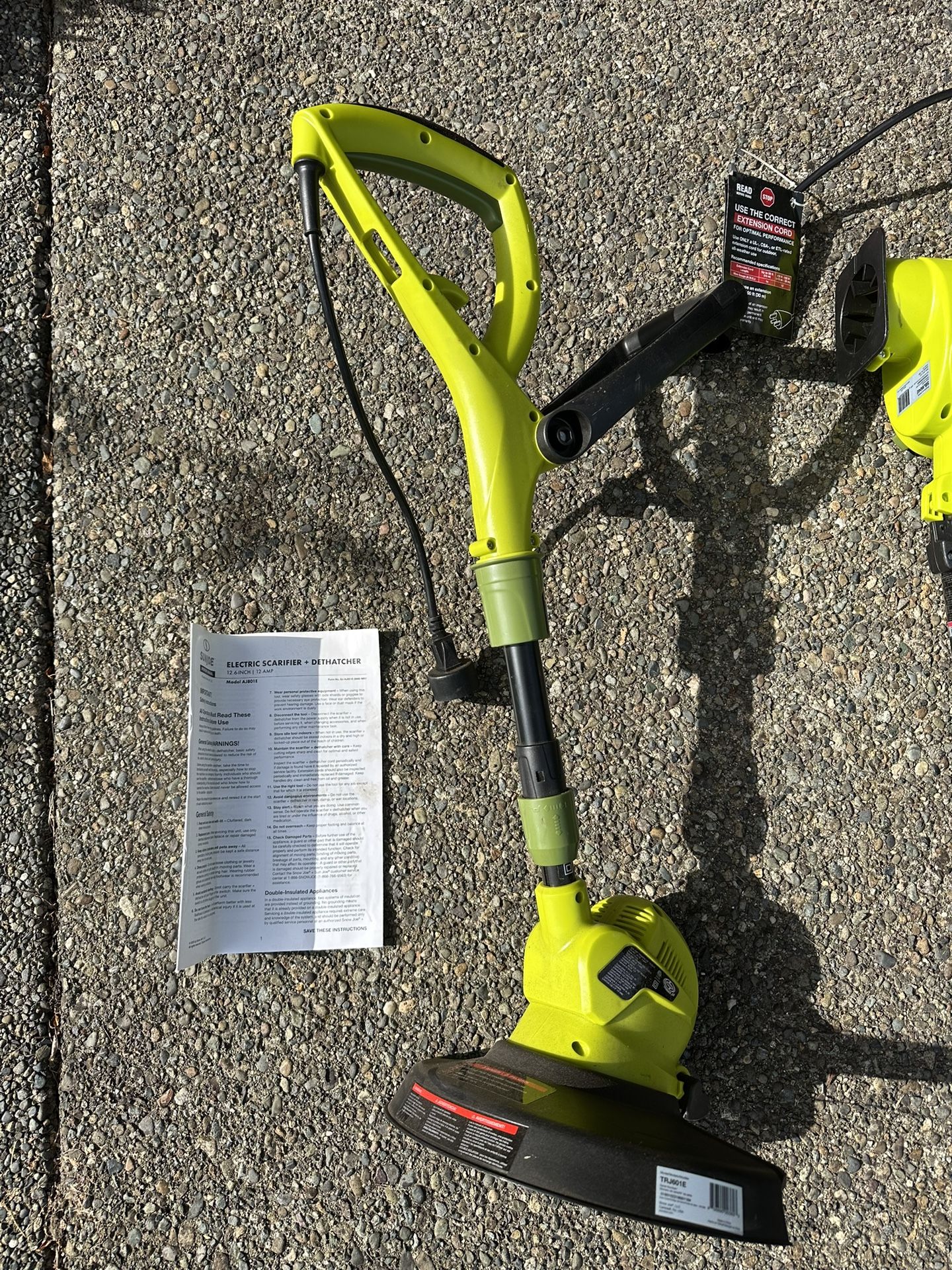 (Never Been Used) Sunjoe Trimmer + Edger